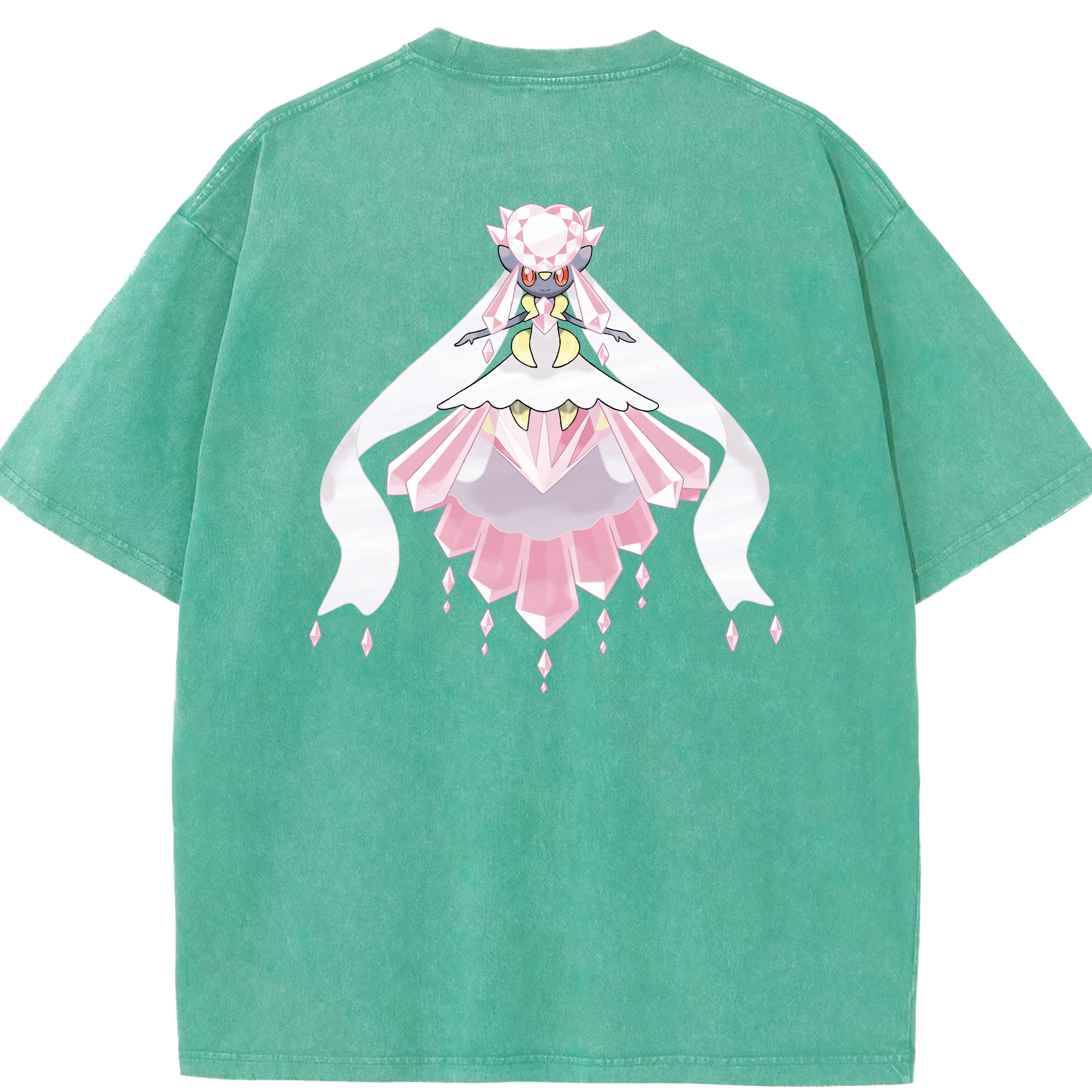 （画像用） ポケットモンスター Pokémon 綿100% ヴィンテージ風 半袖Tシャツ（背面プリント）